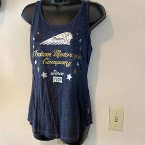 Indian motorcycle tank lace back